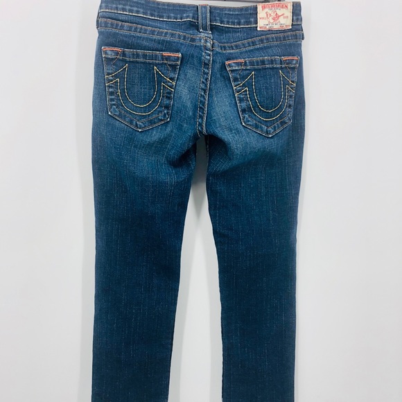 ✨True Religion Kate Cropped Semi Dark Wash Jeans - Picture 8 of 13